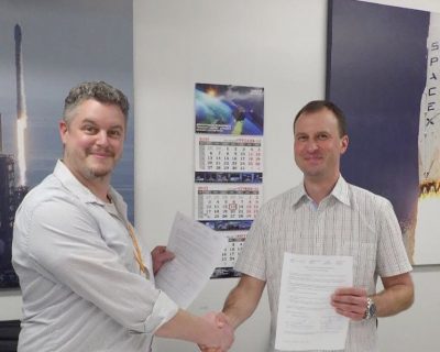 SICH-2-1 SPACECRAFT INTEGRATED WITH LAUNCH VEHICLE