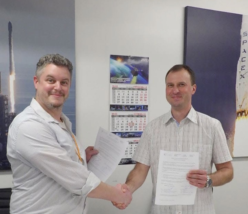 SICH-2-1 SPACECRAFT INTEGRATED WITH LAUNCH VEHICLE